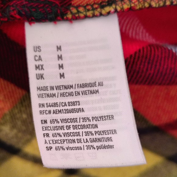 American Eagle Outfitters Multicolor Plaid Shirt - Picture 10 of 11